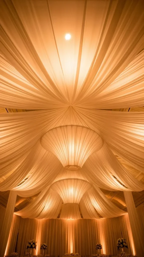 12. Soft Draped Ceilings