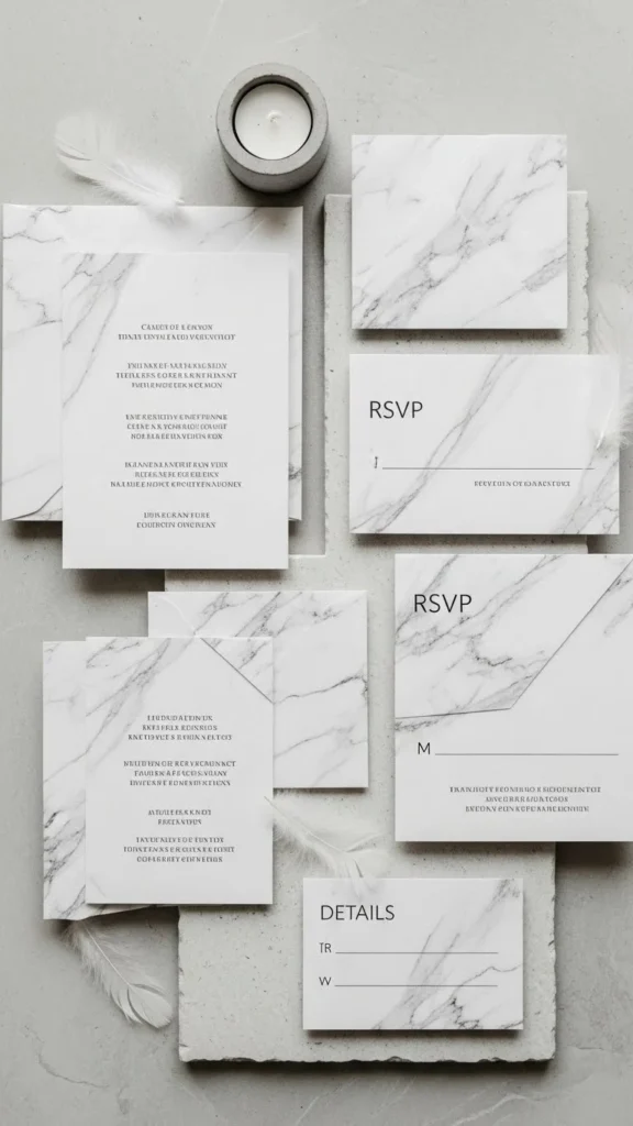 19. Marble-Patterned Cards