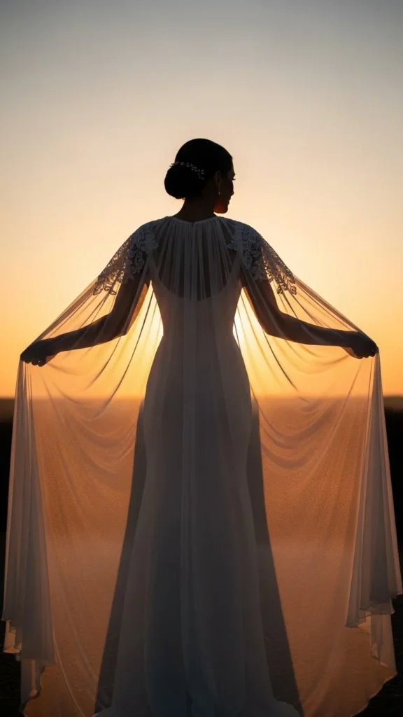 19. Regal Cape Dress