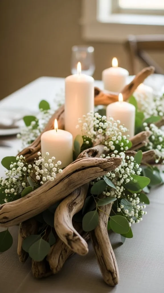 20. Driftwood or Natural Decor Elements