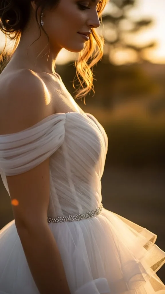 3. Off-the-Shoulder Princess Gown