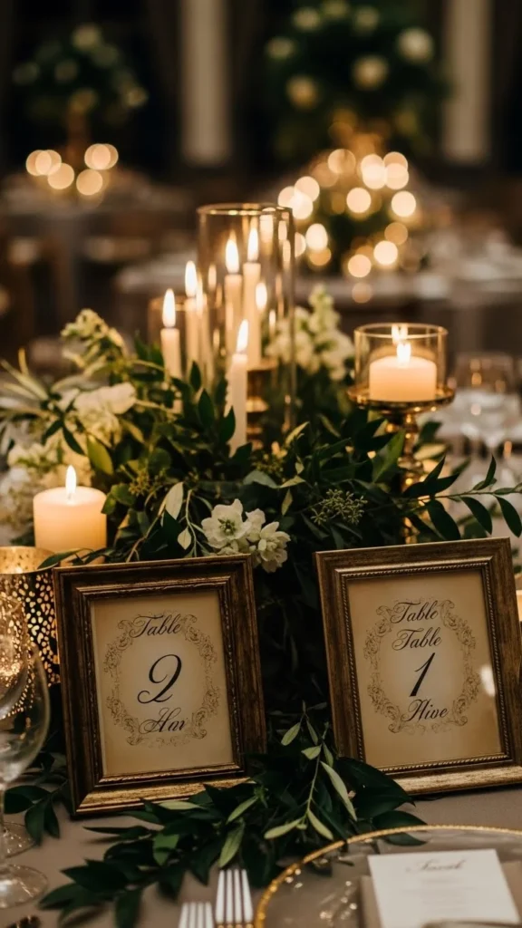 6. Vintage-Inspired Table Numbers