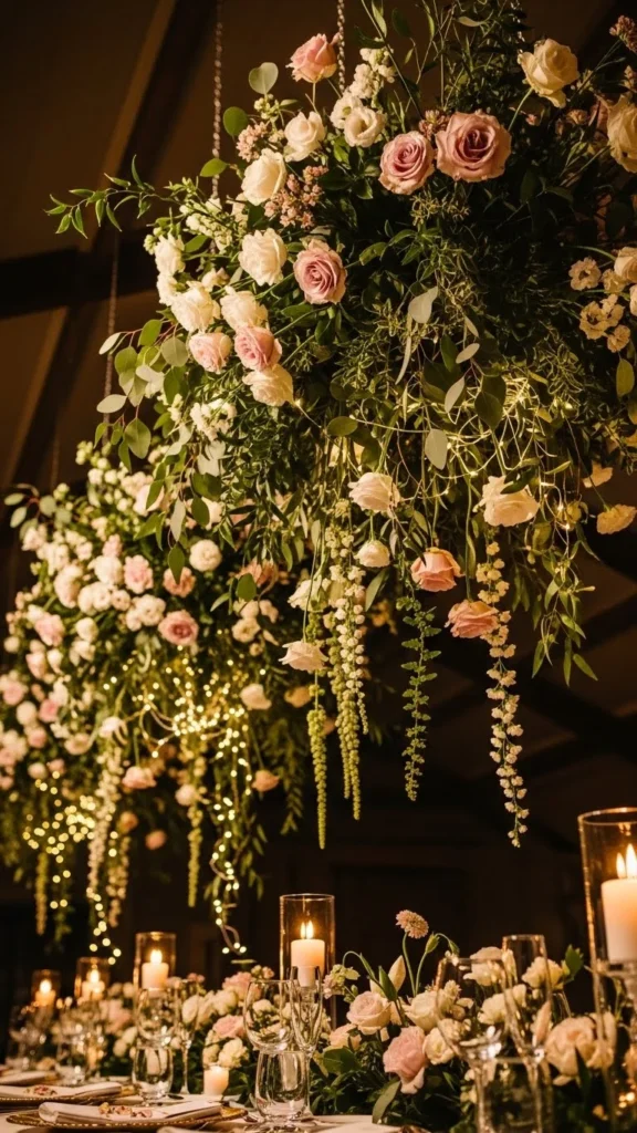 8. Romantic Hanging Florals