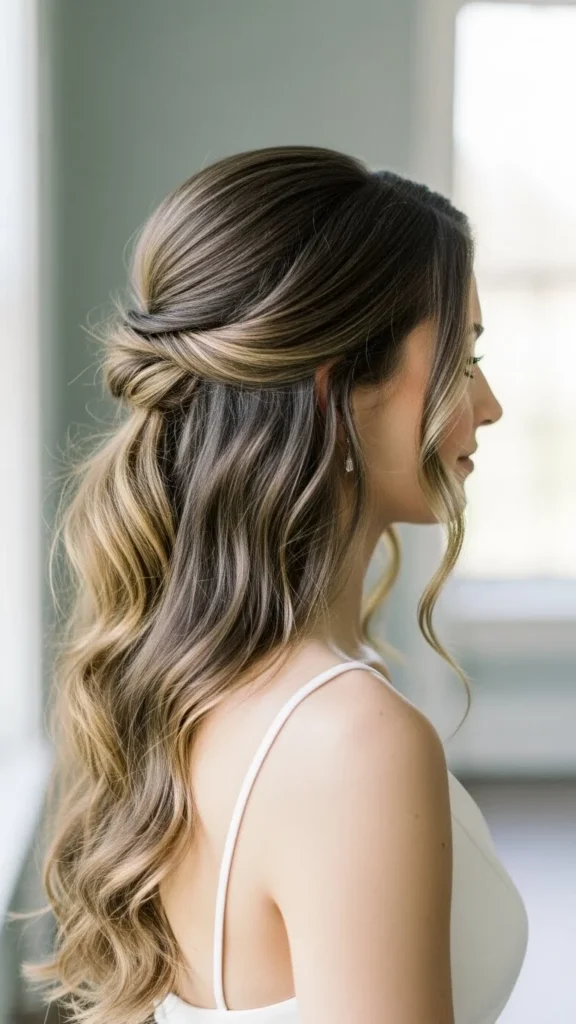 10. Half-Up Knot Style