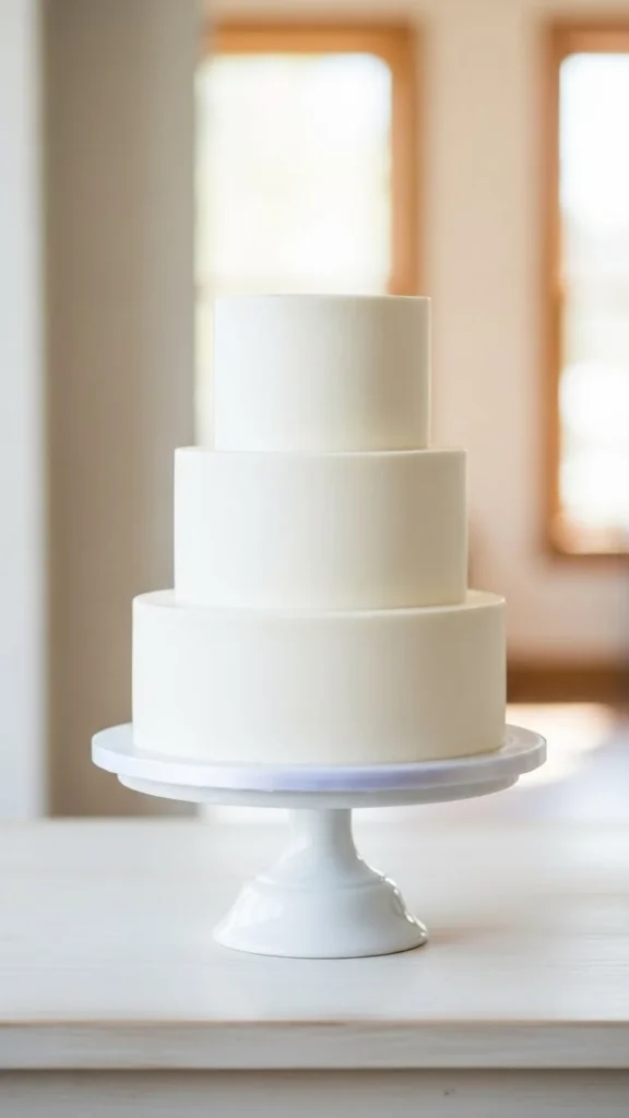 10. Simple Wedding Cake