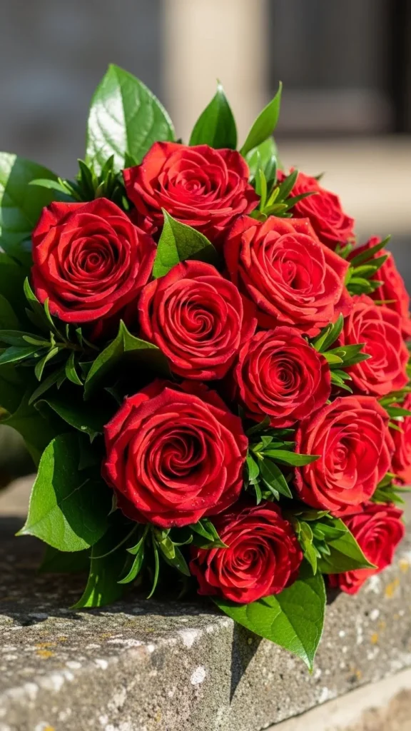 12. Bold Red Roses