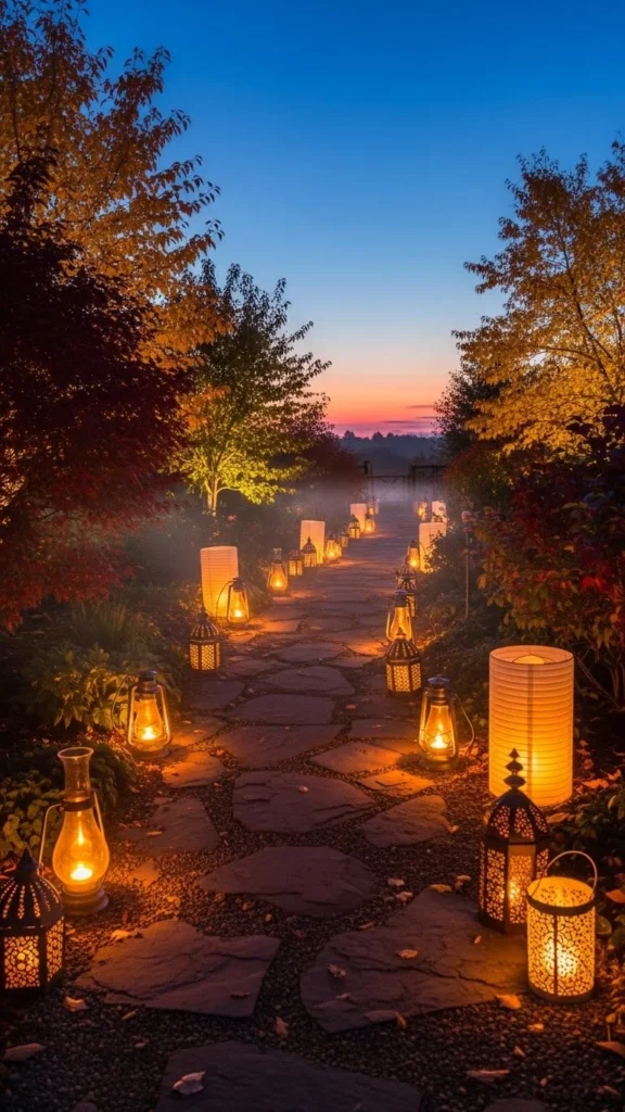 12. Lantern-Lit Walkways