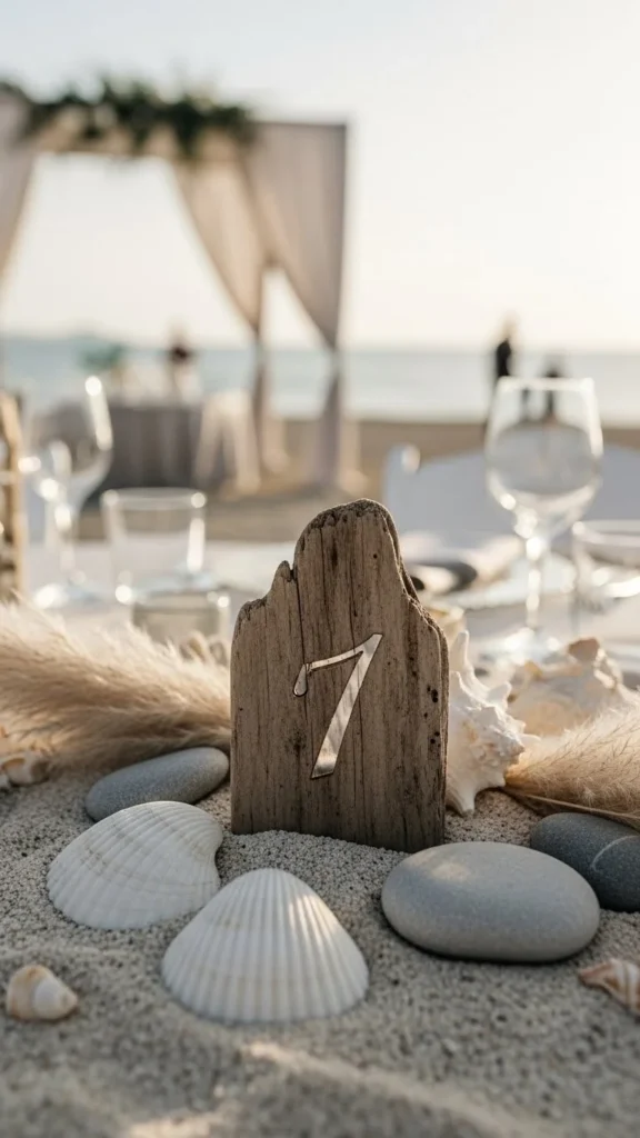 12. Ocean-Inspired Table Numbers