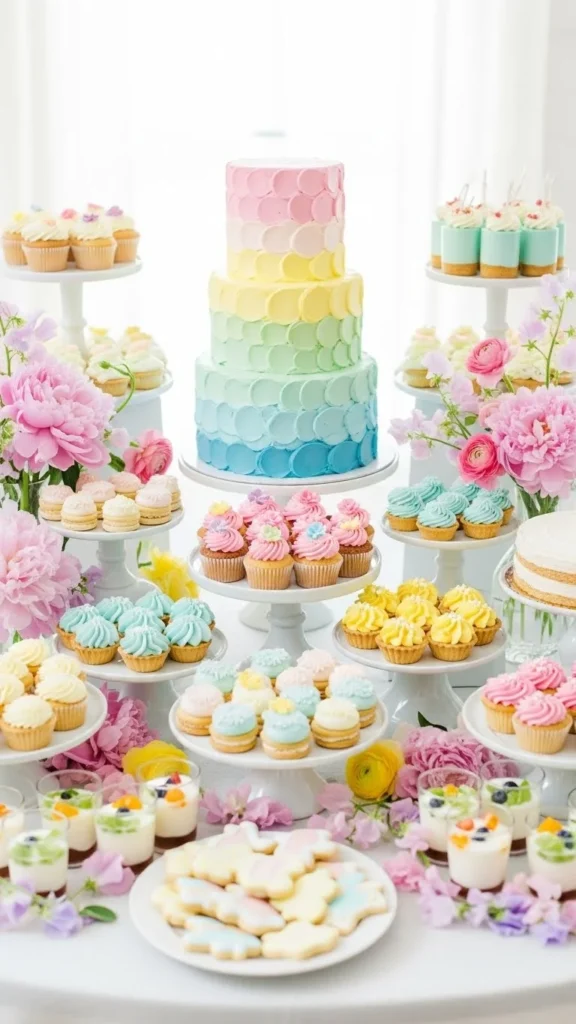 12. Ombre Dessert Tables