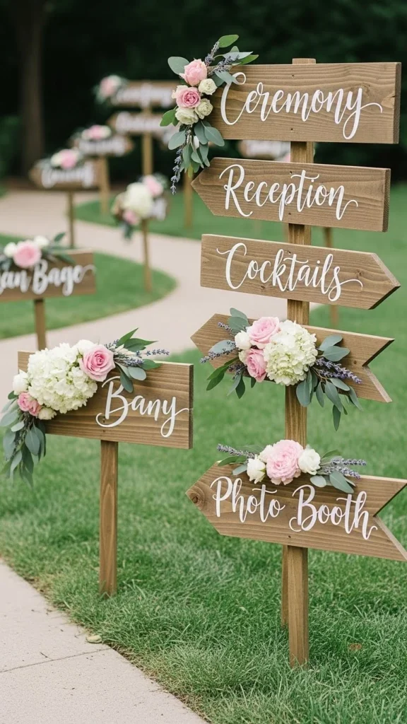 13. Handwritten Wooden Signs