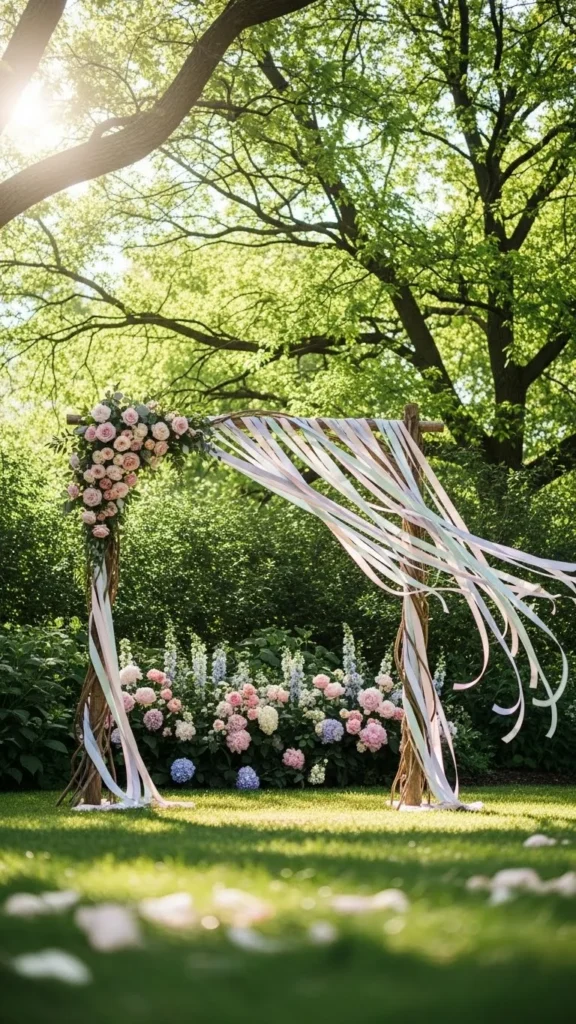 13. Hanging Ribbon Arch