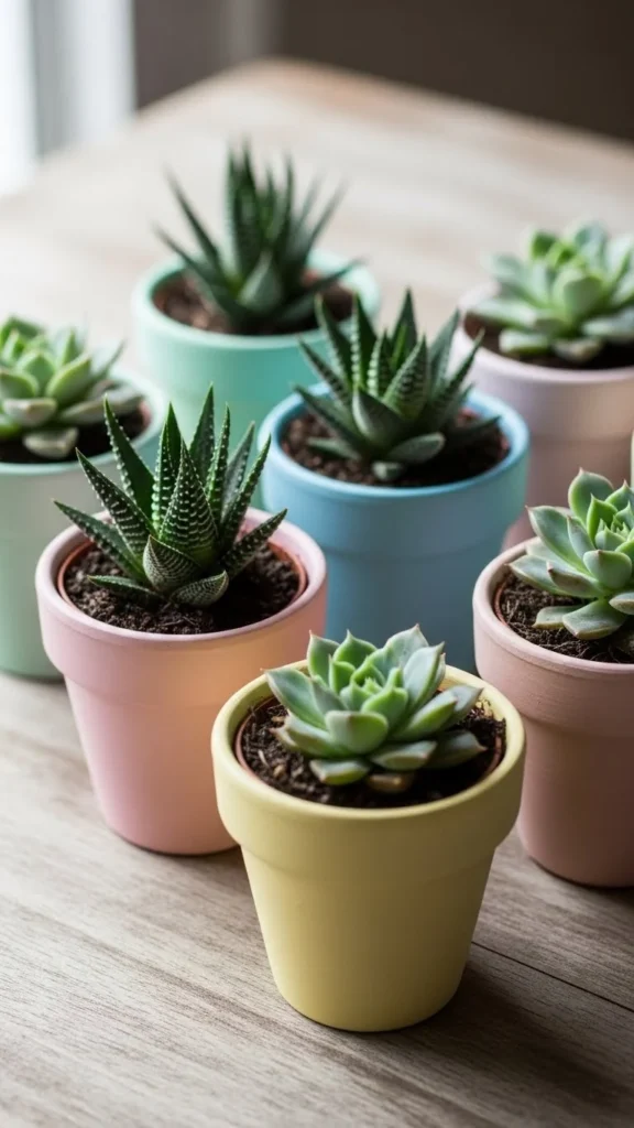 13. Painted Terracotta Pots