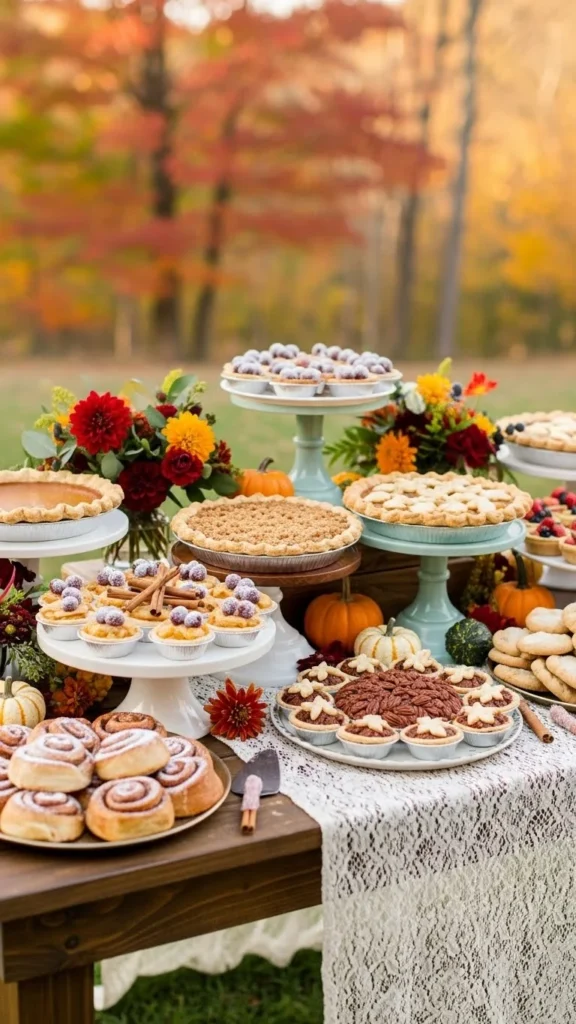 13. Rustic Dessert Table