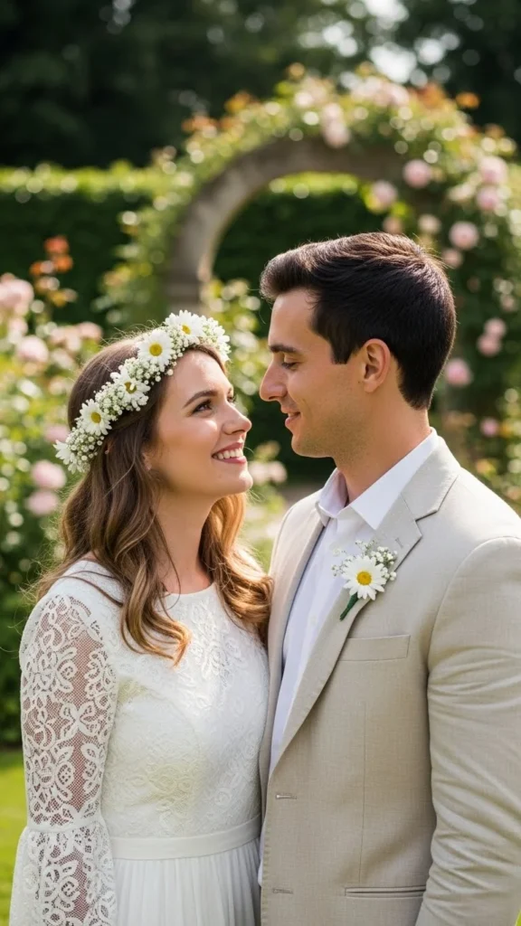 14. Floral Crown for the Couple