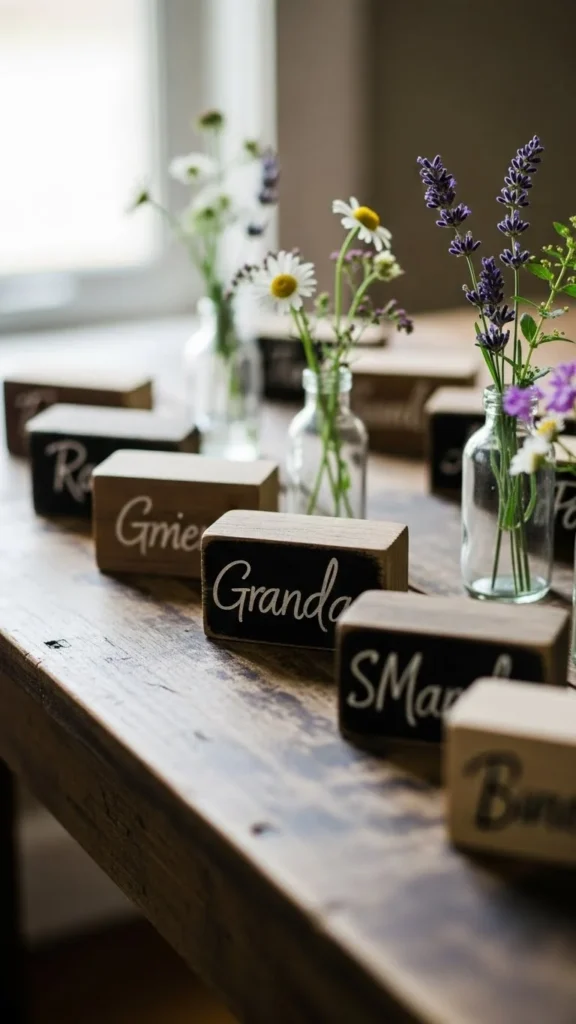 14. Wooden Escort Cards