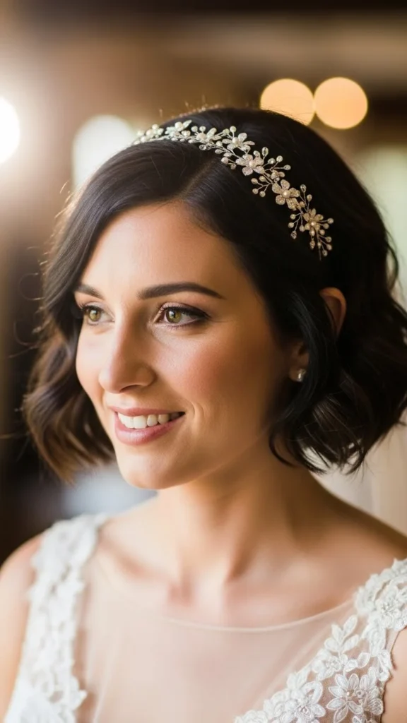 15. Short Hair with Headband