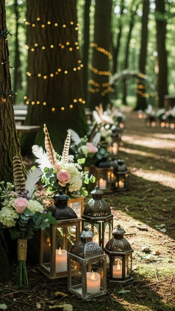 16. Boho Aisle Markers