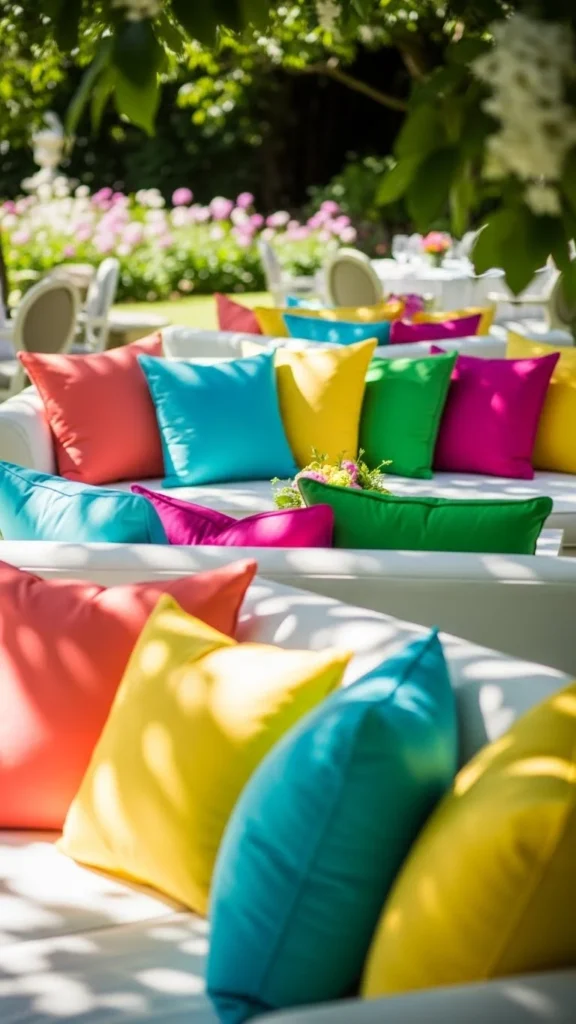 16. Bright Lounge Pillows