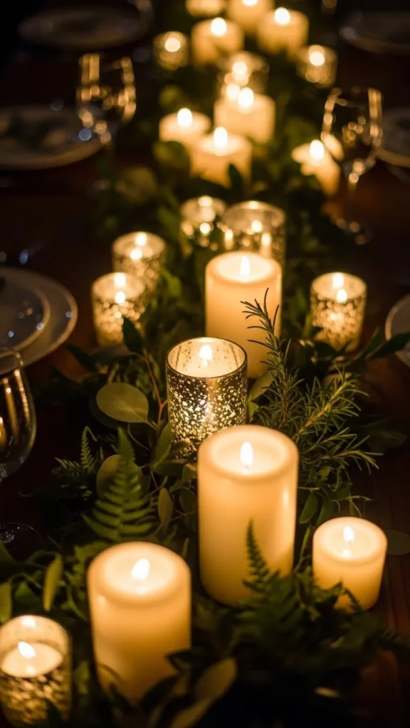 16. Candle Cluster Centerpieces