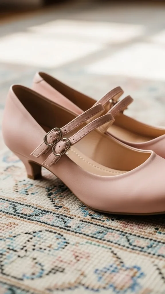 16. Kitten Heel Mary Janes
