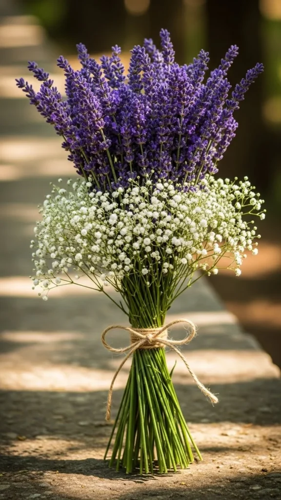 16. Lavender and Baby’s Breath