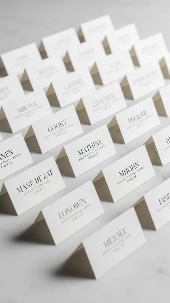 16. Simple Escort Cards