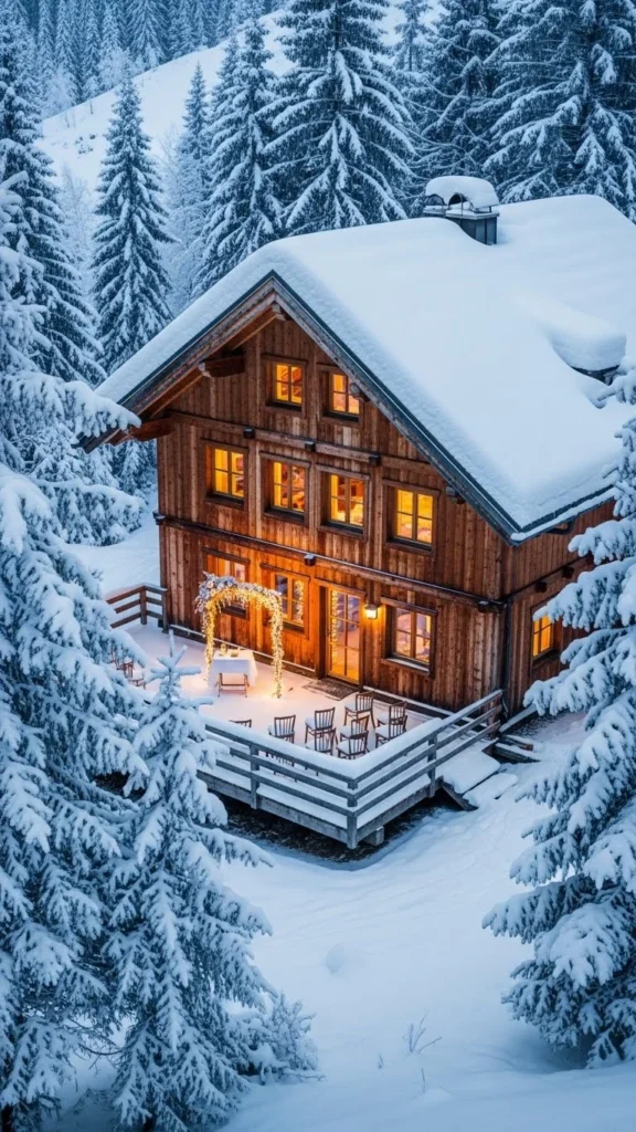 16. Snow-Capped Chalet