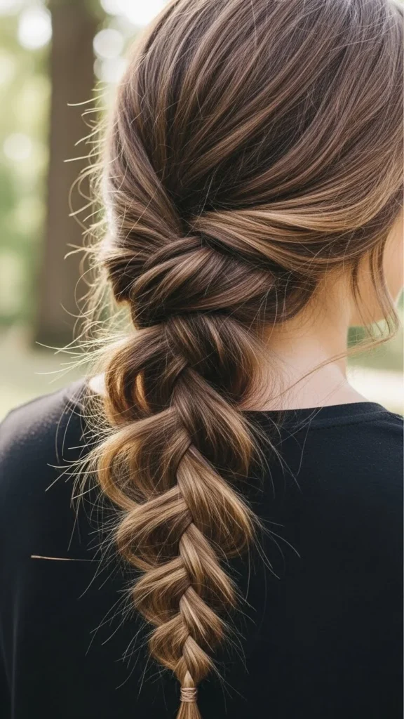 17. Messy Side Braid