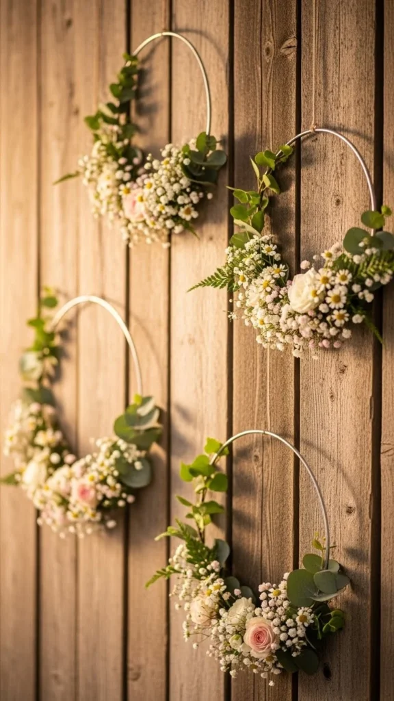 17. Simple Hoop Wreaths