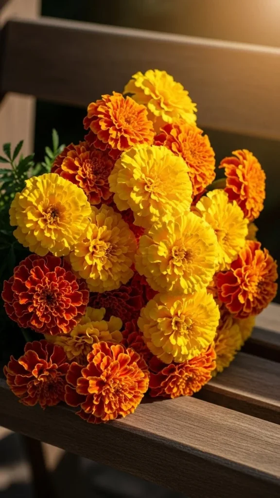 17. Sun-Kissed Marigolds