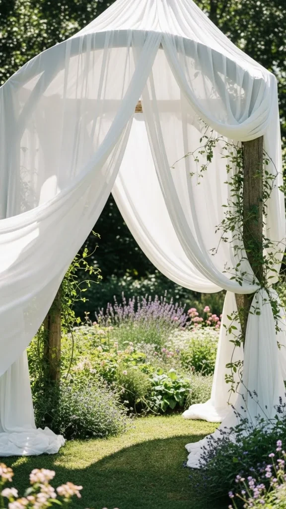 18. Fabric Canopy Arch
