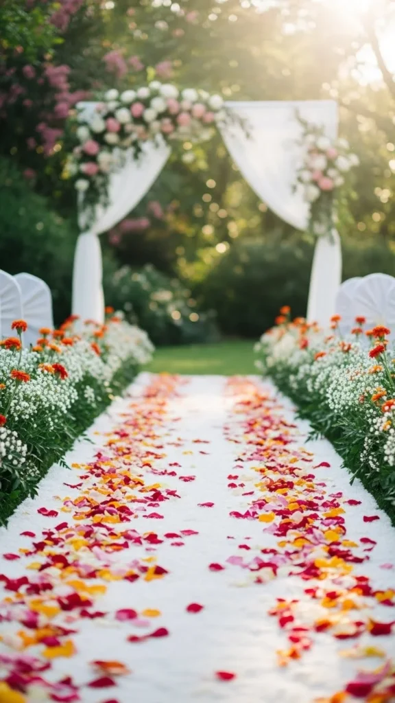 18. Flower Petal Aisle