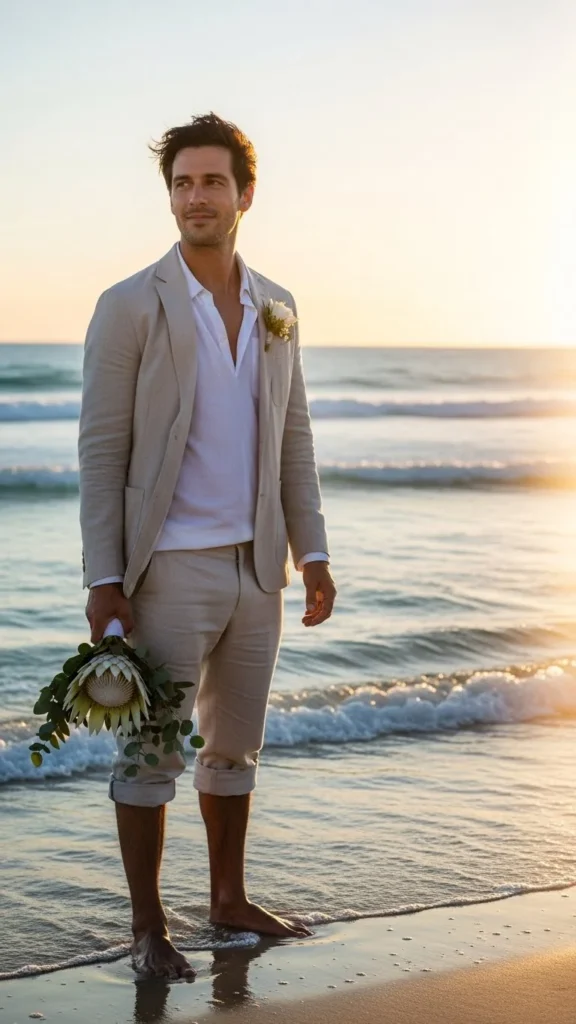 18. Groom in Linen or Cotton