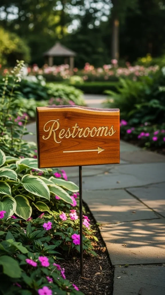 18. Restroom Signs