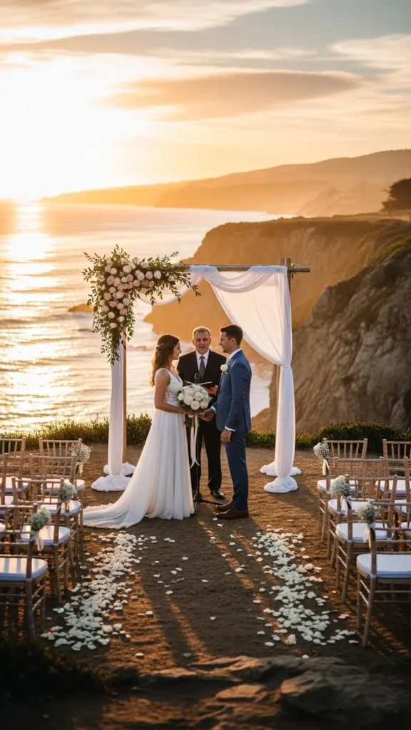19. Cliffside Ceremony with Minimal Seating