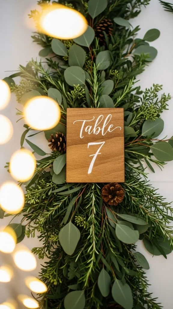 19. Winter-Inspired Table Numbers