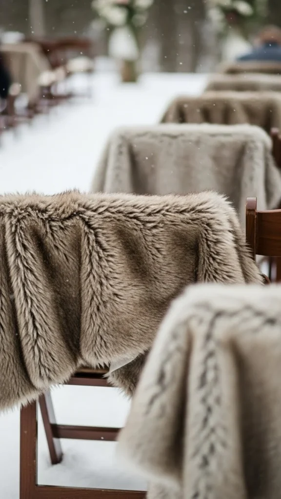 2. Faux Fur Chair Covers