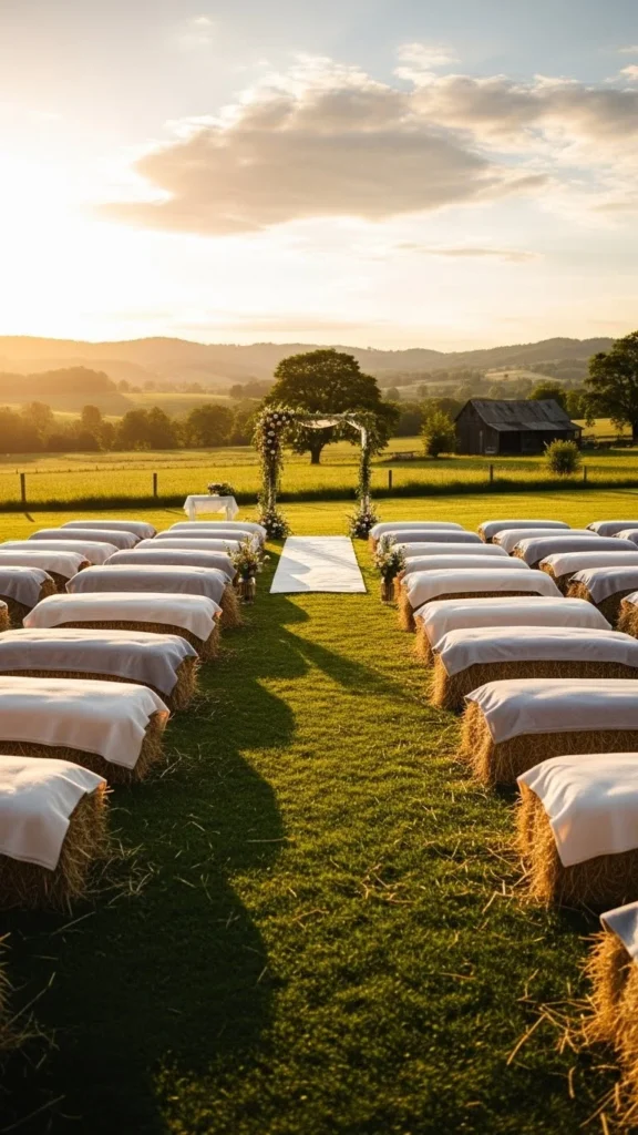 2. Hay Bale Seating