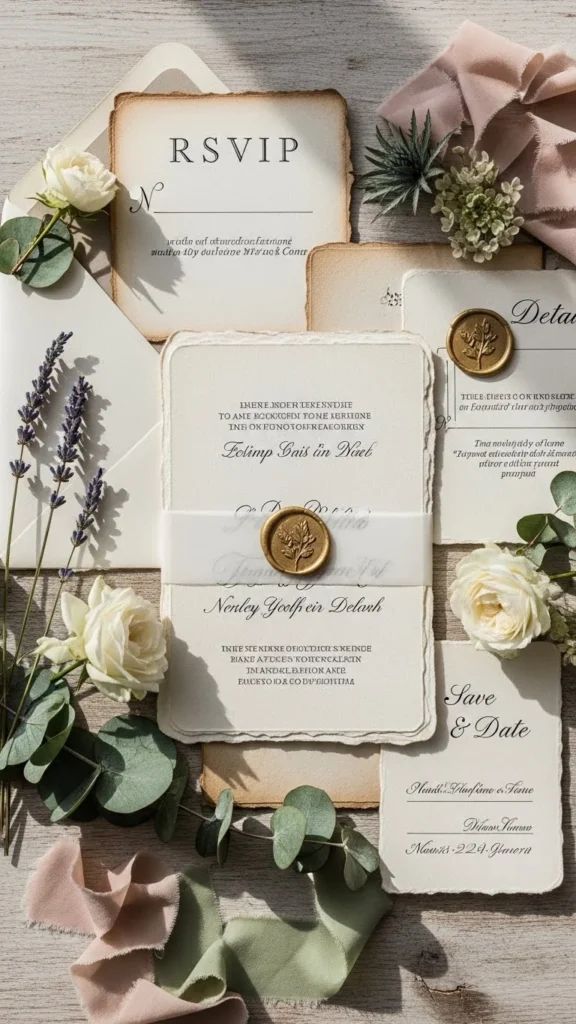 2. Vintage-Inspired Wedding Invitations