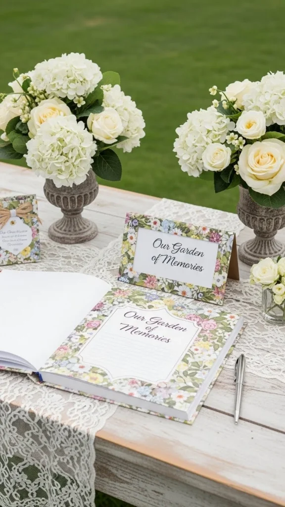 20. Garden-Inspired Guest Book