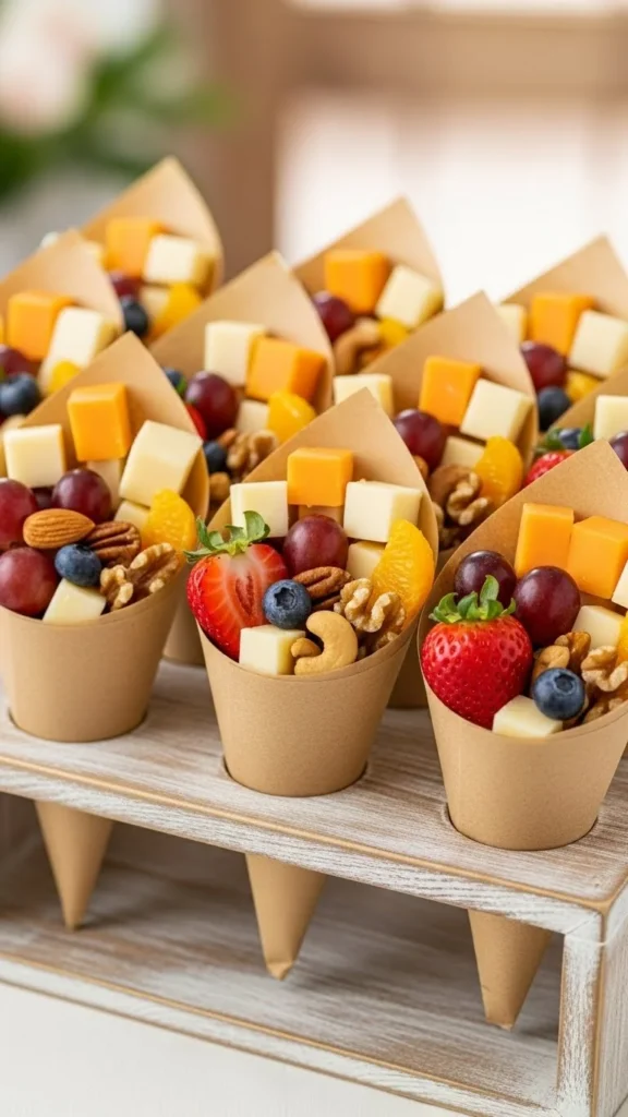 20. Simple Charcuterie Cones