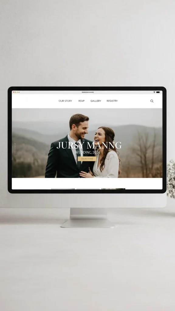 20. Simple Wedding Website