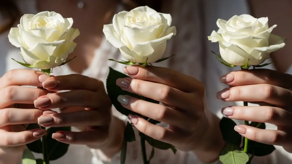 21 Elegant Wedding Nail Ideas for Perfect Bridal Photos