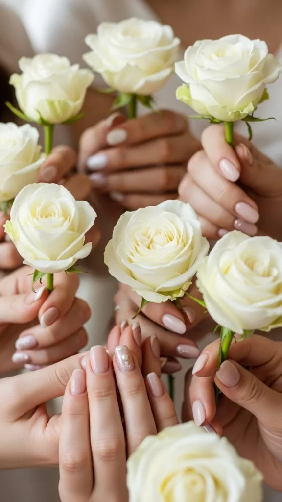 21 Elegant Wedding Nail Ideas for Perfect Bridal Photos.