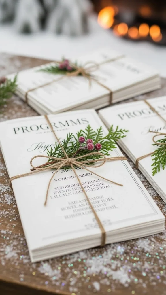 21. Cozy Ceremony Programs
