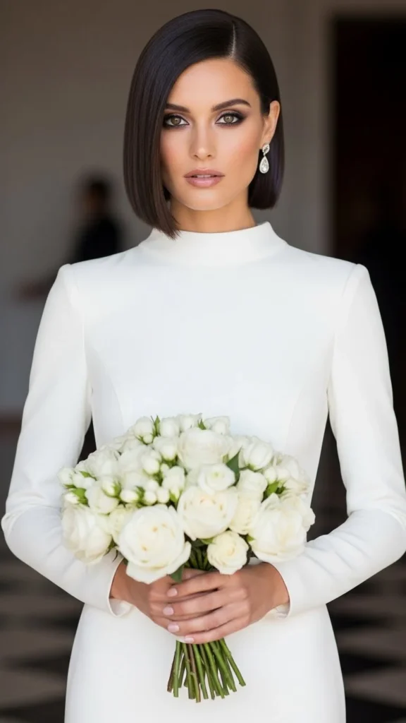 21. Minimalist Straight Bob