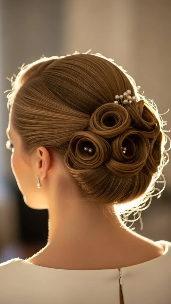 21. Vintage Roll Updo