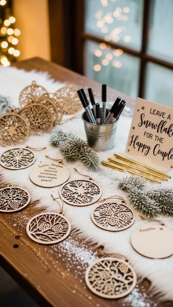 22. Winter Guest Book Idea