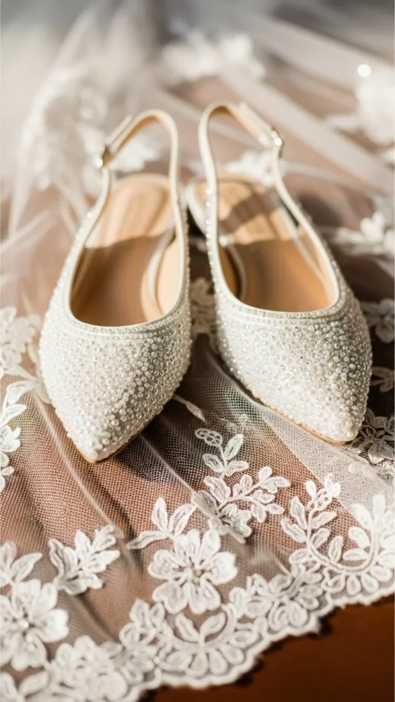 23. Beaded Slingback Flats