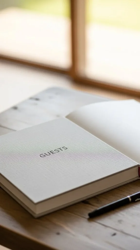 23. Minimal Guest Book